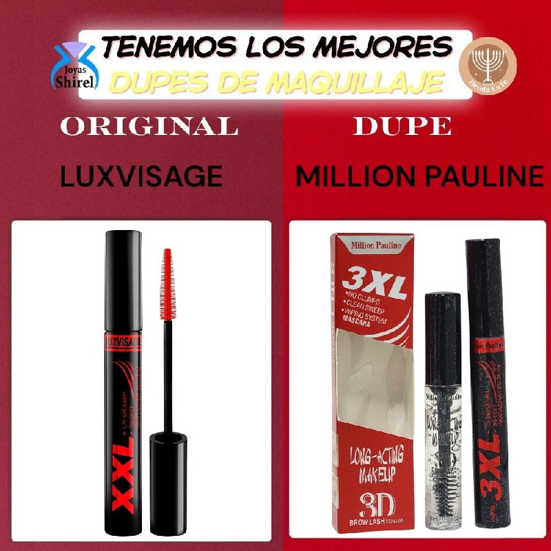 RIMEL Y GEL PARA CEJAS 2 EN 1 DE LARGA DURACION MILLION PAULINE (DUPE DE LUXVISAGE)