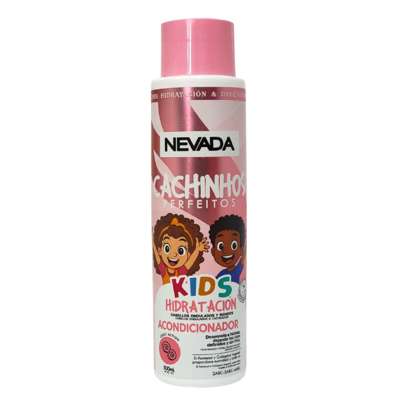 ACONDICIONADOR PARA NIÑOS HIDRATANTE PARA CABELLO ONDULADO Y RIZADO NEVADA KIDS 500ML