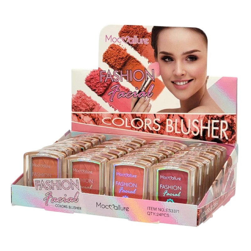 BLUSH FACUAL MOC ALLURE 3G, 6 TONOS