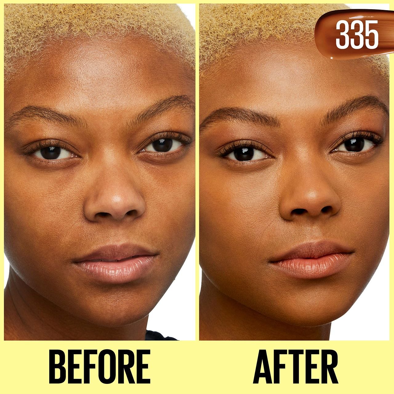BASE DE MAQUILLAJE EN CREMA HIDRATANTE CON COLOR TONO 335 MAYBELLINE 30ML