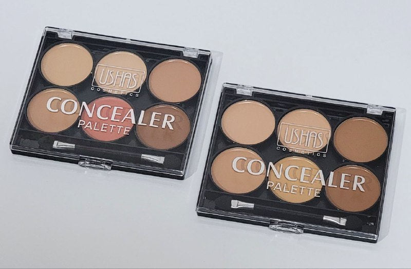 CORRECTOR DE OJOS EN PALETA, 6 TONOS, 2 ESTILOS DE PALETAS, USHAS 10.5G