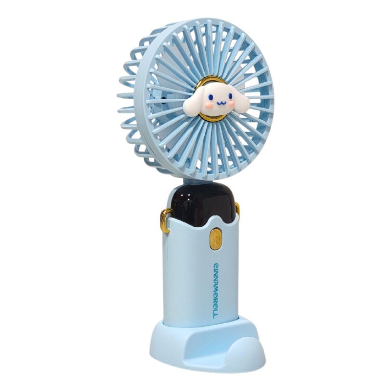 VENTILADOR DE MANO O MESA RECARGABLE CON SOPORTE PARA CELULAR 4 ESTILOS