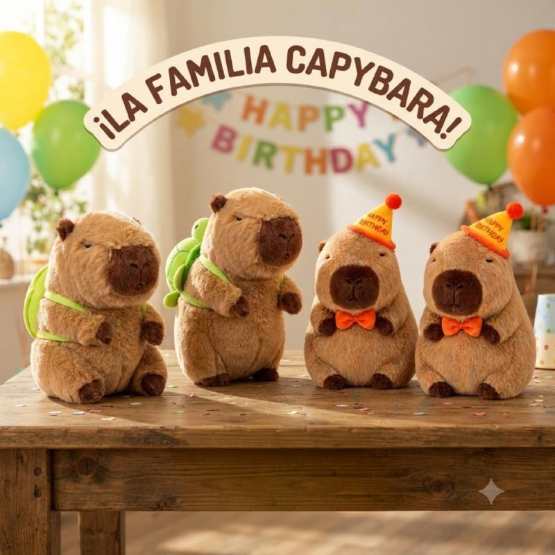 PELUCHE EN FORMA DE CAPIBARA ULTRA SUAVE Y TIERNO