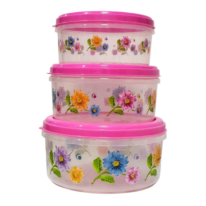 SET DE RECIPIENTES PANAS PARA ALIMENTOS 3UND 13X25C 11X23CM 10X20CM