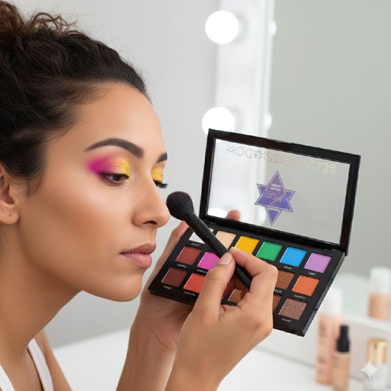PALETA DE SOMBRAS DE OJOS 18 TONOS YH BEJA COSMETICS 21.6G