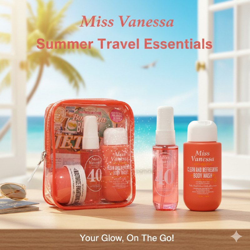 SET DE CUIDADO CORPORAL GEL DE DUCHA CREMA CORPORAL Y SPLASH CHEIROSA 40 MISS VANESSA