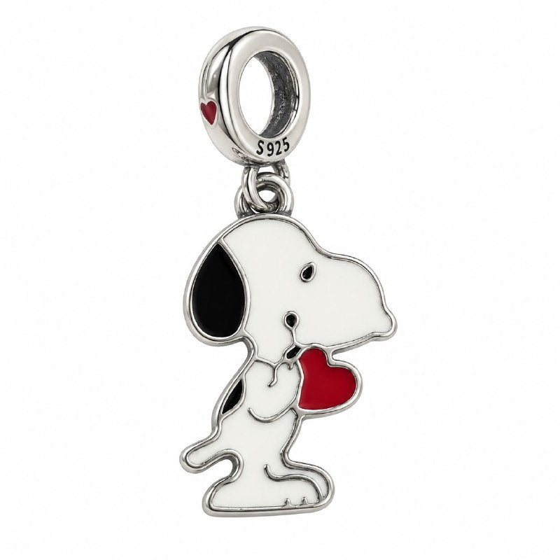 CHARM DE PLATA 9.25 CON DISEÑO DE SNOOPY MEDIDA: 2CM PESO: 2.2G