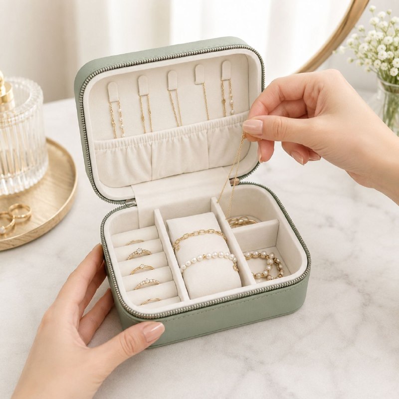 ORGANIZADOR JOYERO ELEGANTE PORTATIL