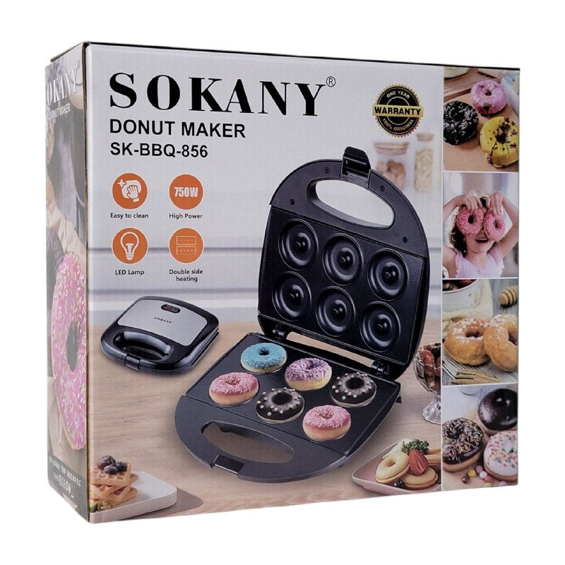 MAQUINA PARA HACER MINI DONAS SK-BBQ-856 SOKANY 23X24CM