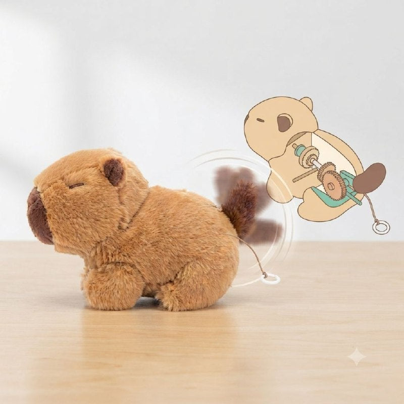 PELUCHE DE CAPIBARA INTERACTIVO CON MOVIMIENTO PARA MUÑECA – EL COMPAÑERO MÁS DIVERTIDO Y TIERNO CON COLITA GIRATORIA