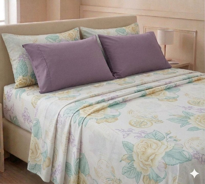 JUEGO DE SABANAS DE LUJO TAMAÑO QUEEN DE 6PCS BENELI HOME