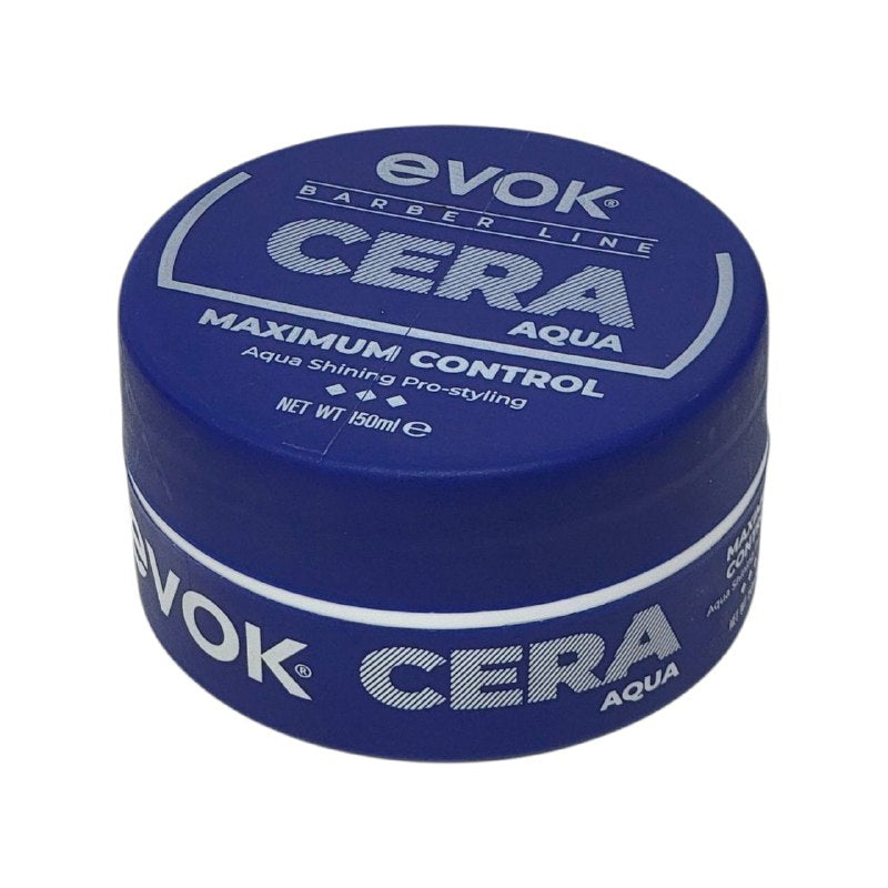 CERA PARA EL CABELLO DE MAXIMO CONTROL A BASE DE AGUA EVOK 150ML