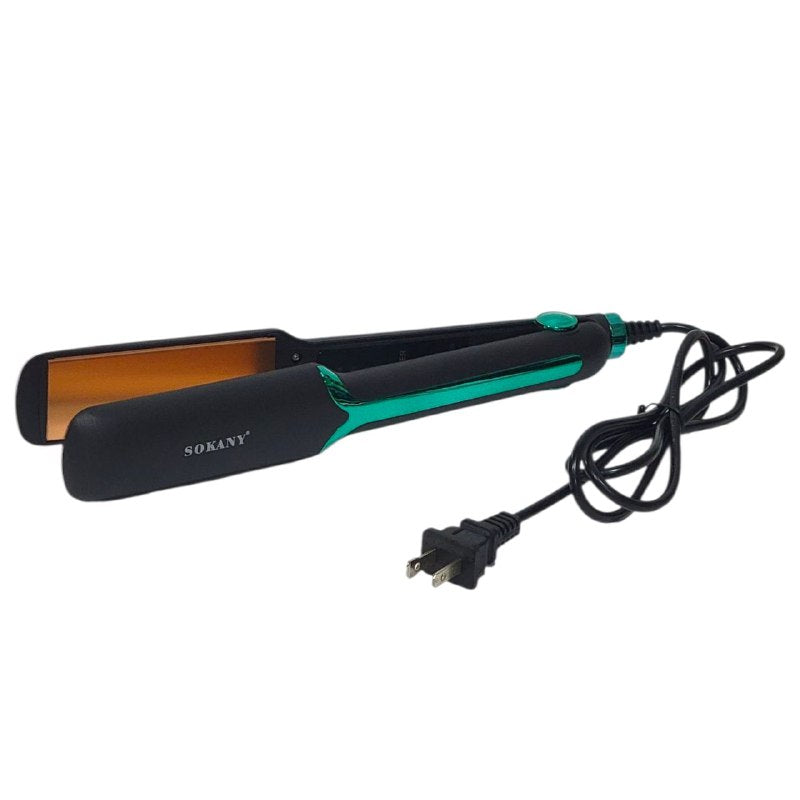 PLANCHA PARA EL CABELLO PROFESIONAL DE ALTA TEMPERATURA 180C MODELO SK-1907 SOKANY 30CM