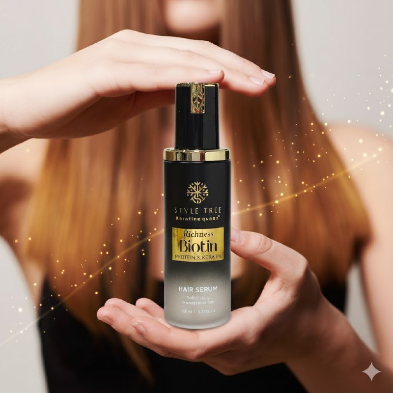 SUERO PARA EL CABELLO REPARADOR INTENSIVO PARA CABELLO SECO Y DAÑADO CON BIOTINA  PROTEÍNA Y QUERATINA KERATINE QUEEN 100ML