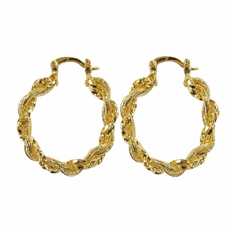 ARITOS DE ENCHAPE PARA DAMA 3CM