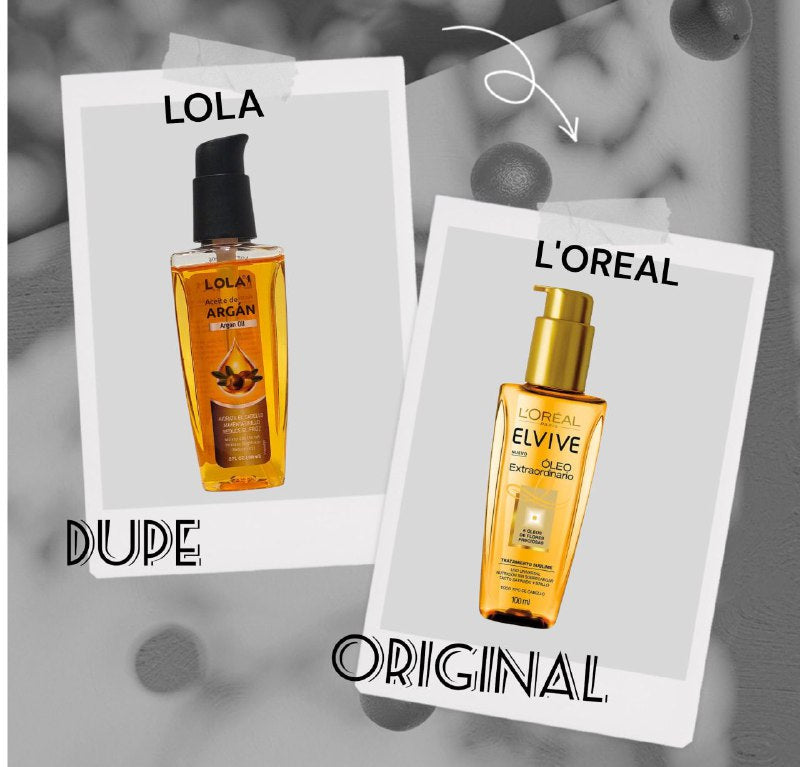 ACEITE PARA EL CABELLO DE ARGAN HIDRATANTE RECONSTRUCTOR ANTIFRIZZ LOLA 60ML