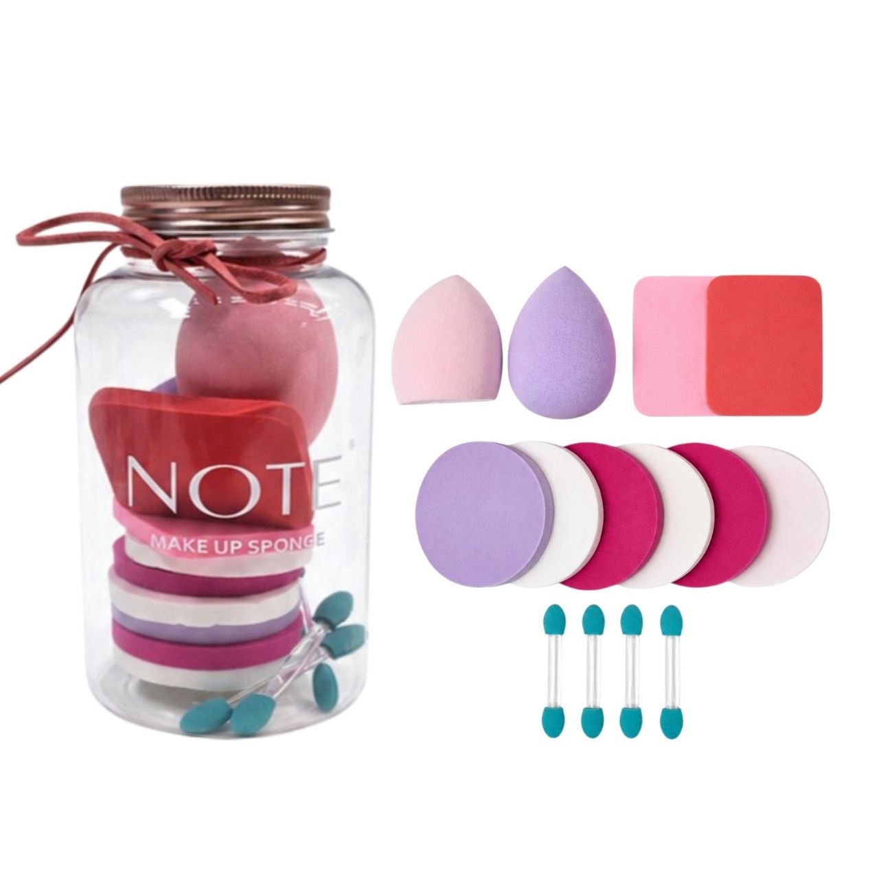 SET DE ESPONJAS PARA MAQUILLAJE 13PCS