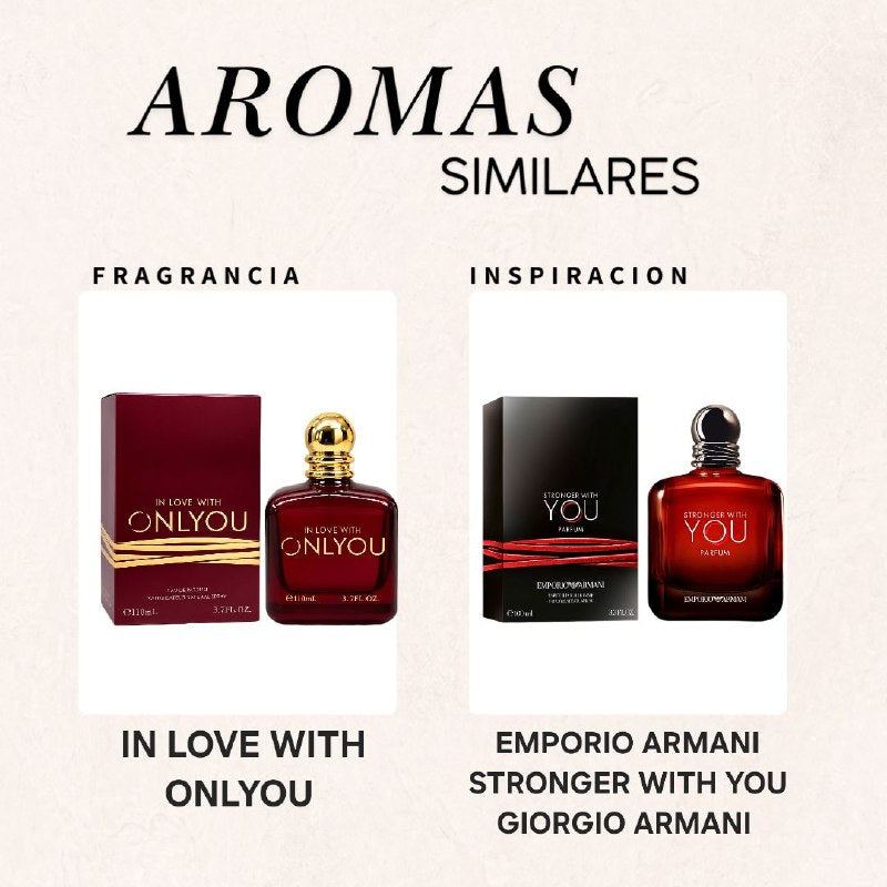 IN LOVE WITH ONLYOU EDP 110ML (H) (AROMA SIMILAR GIORGIO ARMANI STRONGER WITH YOU)