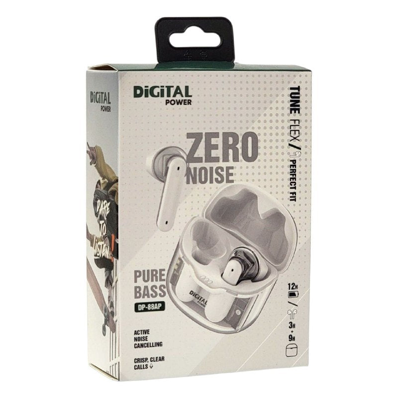 AUDIFONOS AURICULARES INALAMBRICOS CANCELACION DE RUIDO, SONIDO DE ALTA CALIDAD, BATERIA 3H DIGITAL POWER