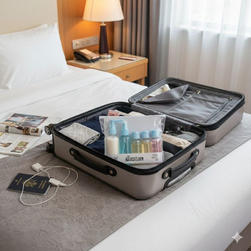SET DE BOTELLAS DE VIAJE DE PLASTICO 6PCS WH TRAVEL