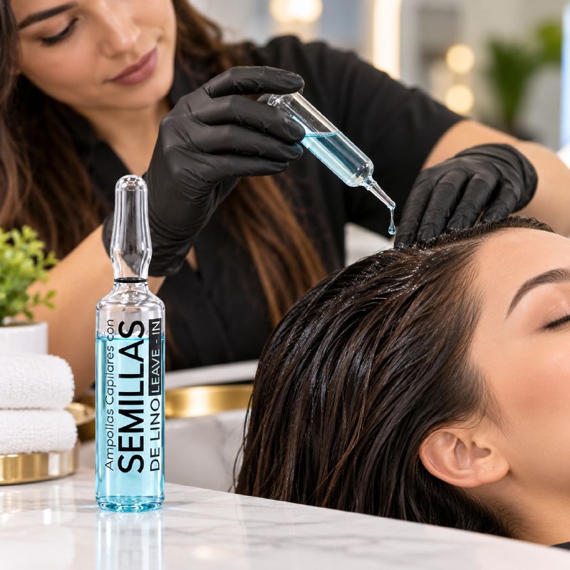 TRATAMIENTO CAPILAR REPARADOR Y SELLADOR DE CUTICULA EN AMPOLLA CON SEMILLAS DE LINO MAXYBELT PROFESSIONAL 10ML