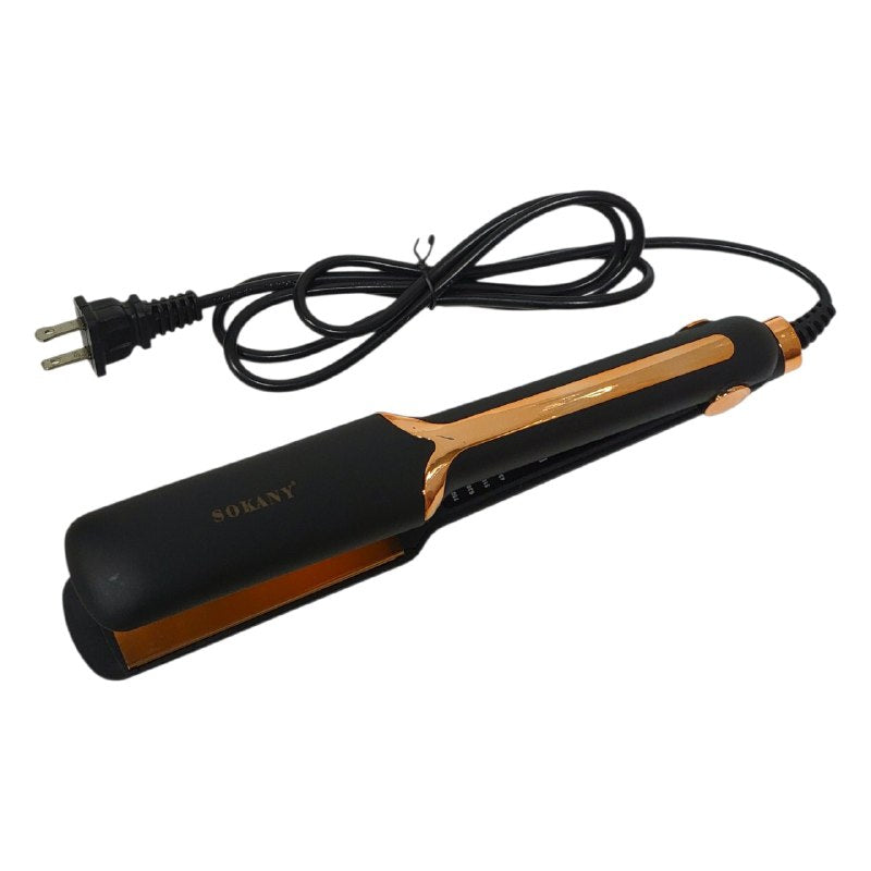PLANCHA PARA EL CABELLO PROFESIONAL DE ALTA TEMPERATURA 180C MODELO SK-1907 SOKANY 30CM