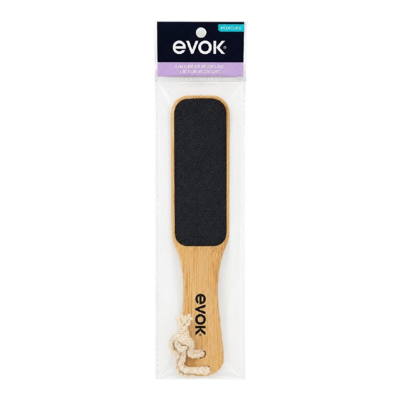 LIMA PARA PEDICURE PALETA EXFOLIANTE PARA ELIMINACIÓN DE ASPEREZAS, CALLOSIDADES Y TRATAMIENTO DE TALONES EVOK 25.5x5.5 CM