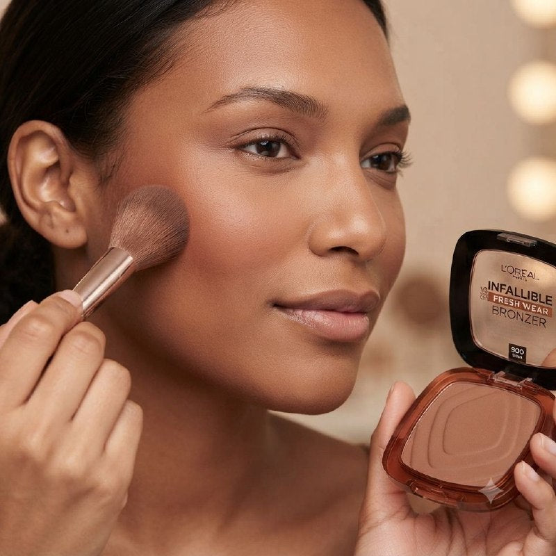 BRONCEADOR EN POLVO DE LARGA DURACION DE ACABADO MATE TONO 500 DARK LOREAL 9G