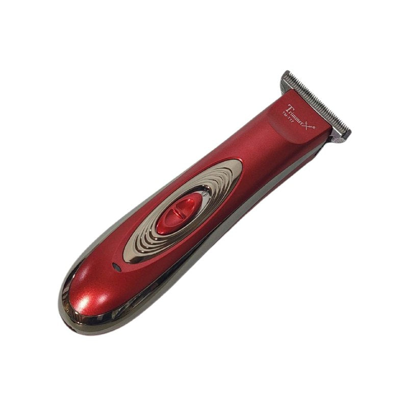 MAQUINA CORTADORA DE PELO PROFESIONAL RECARGABLE, CABEZAL DE CORTE DE PRECISION DE ACERO INOXIDABLE, INTERRUPTOR DE PRESION, FACIL DE USAR, INDICADOR DE CARGA, CABLE USB TRIMMER TM-T17