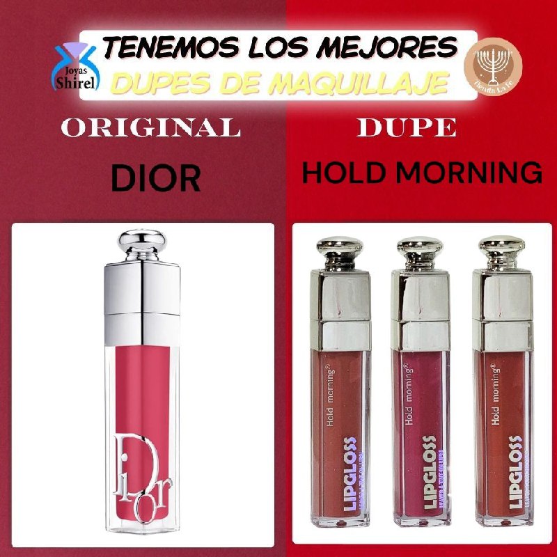 BRILLO LABIAL RESISTENTE AL AGUA HOLD MORNING 5ML DUPE DE CHRISTIAN DIOR