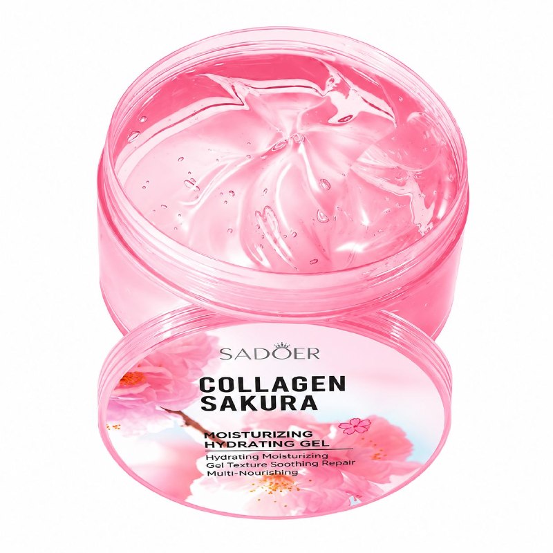 CREMA FACIAL HIDRATANTE DE COLAGENO Y EXTRACTO DE SAKURA SADOER 300G