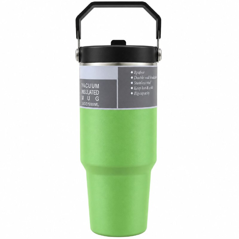 VASO TERMICO CON ASA Y TAPA 30OZ