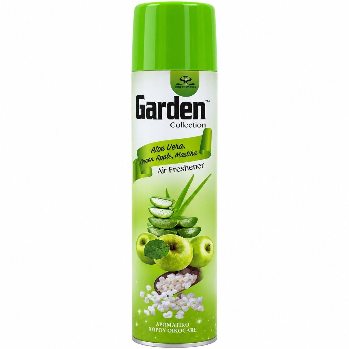 AMBIENTADOR EN AEROSOL CON AROMA A SÁBILA, MANZANA VERDE Y MASTIJA GARDEN COLLECTION 300ML