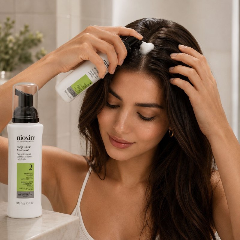 ACONDICIONADOR REVITALIZANTE, DENSIFICADOR E HIDRATANTE PARA CABELLO DELGADO CON NIACINAMIDA Y ACEITE DE MENTA NIOXIN 300ML