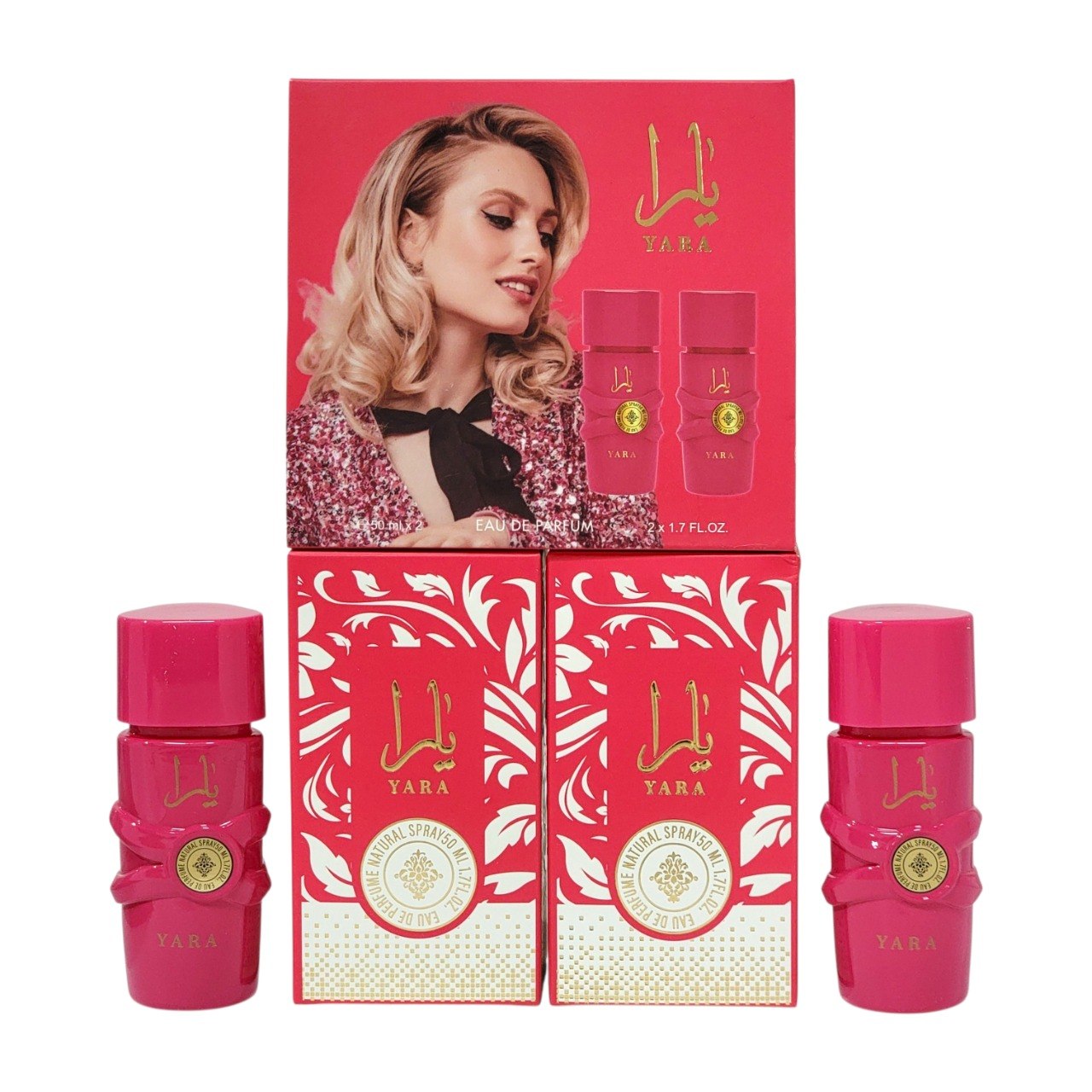 SET YARA EDP 50MLX2 (M) (AROMA SIMILAR A LATTAFA YARA CANDY)
