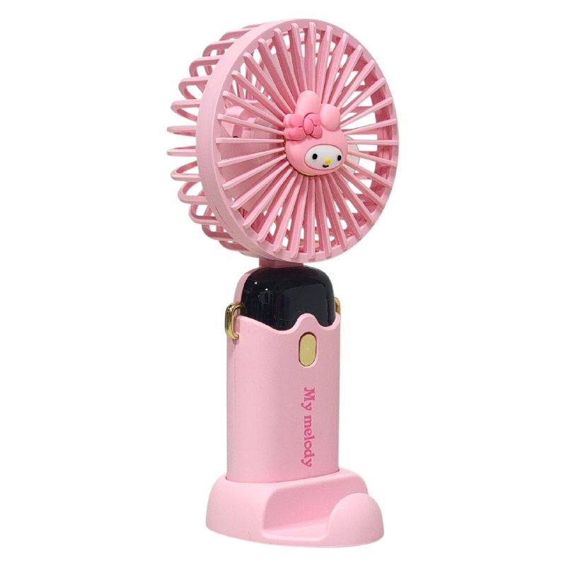 VENTILADOR DE MANO O MESA RECARGABLE CON SOPORTE PARA CELULAR 4 ESTILOS
