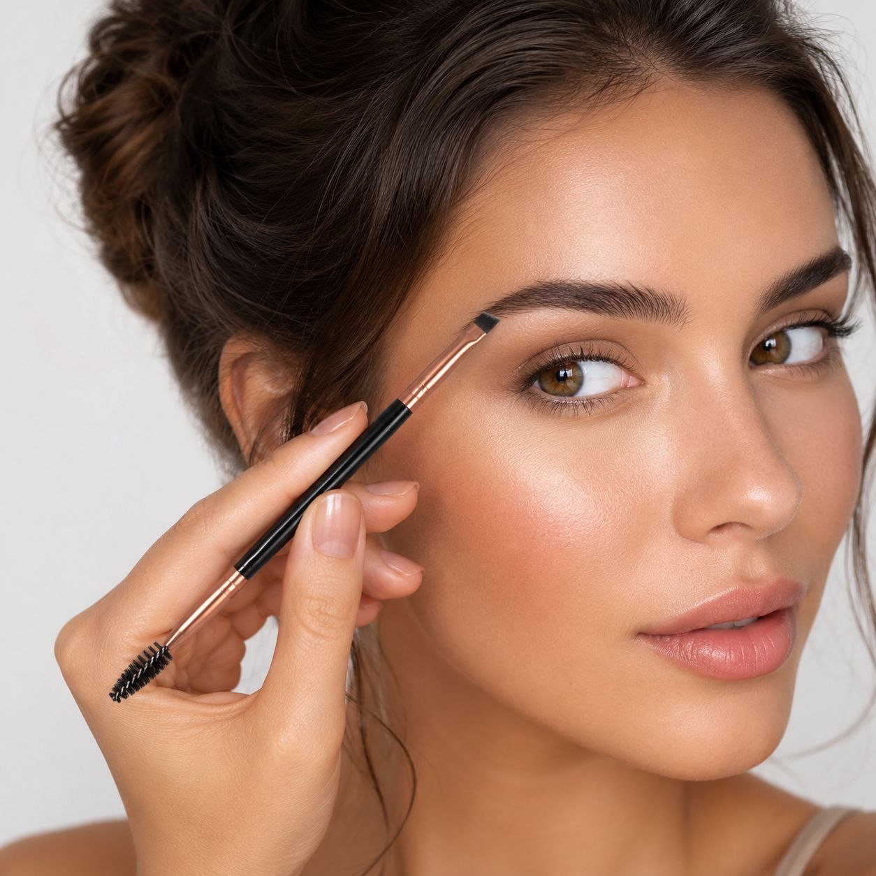 BROCHA PARA CEJAS DOBLE PUNTA AMELOW
