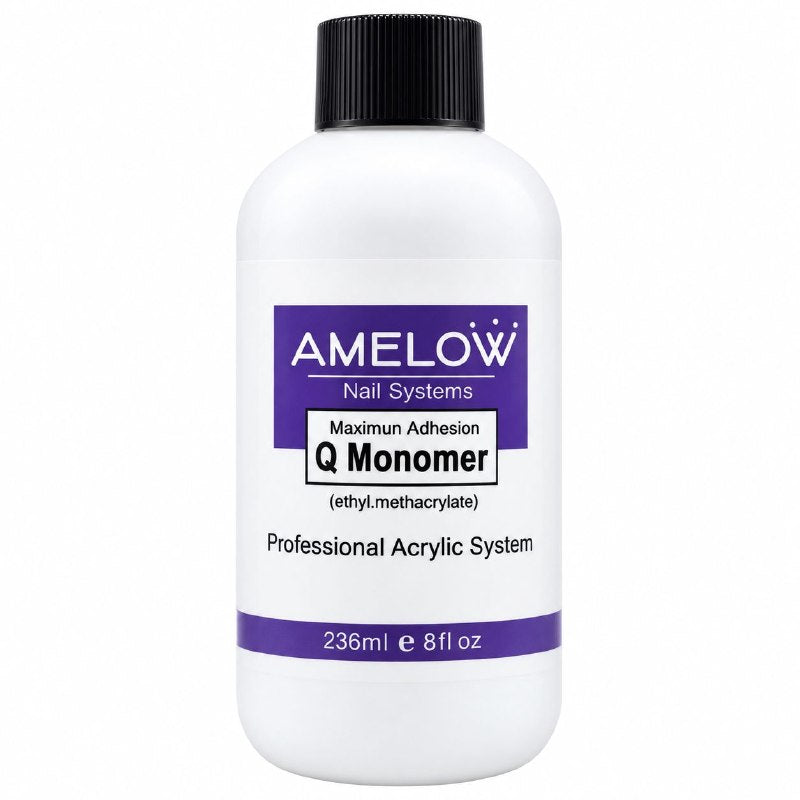 GEL LIQUIDO ACRILICO PROFESIONAL DE MAXIMA ADHESION PARA UÑAS AMELOW 236ML