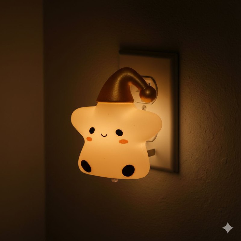 LUZ LED DE NOCHE, TEMATICA DE ESTRELLA PARA NIÑOS, ILUMINACION DE DORMITORIO 3 COLORES LED NIGHT LIGHT, 4 ESTILOS