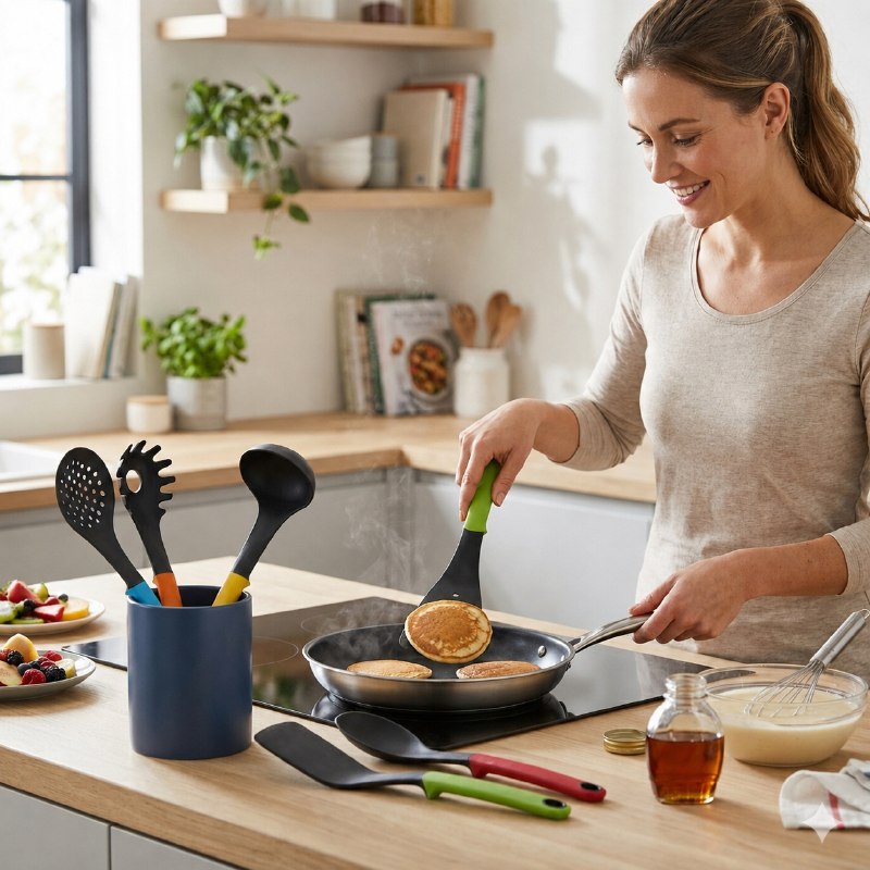 SET DE UTENSILIOS DE COCINA RESISTENTES DE 6PCS
