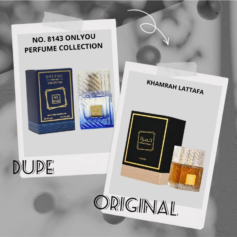 NO 8143 ONLYOU PERFUME COLLECTION EDP 30ML (H) (AROMA SIMILAR LATTAFA KHAMRAH)