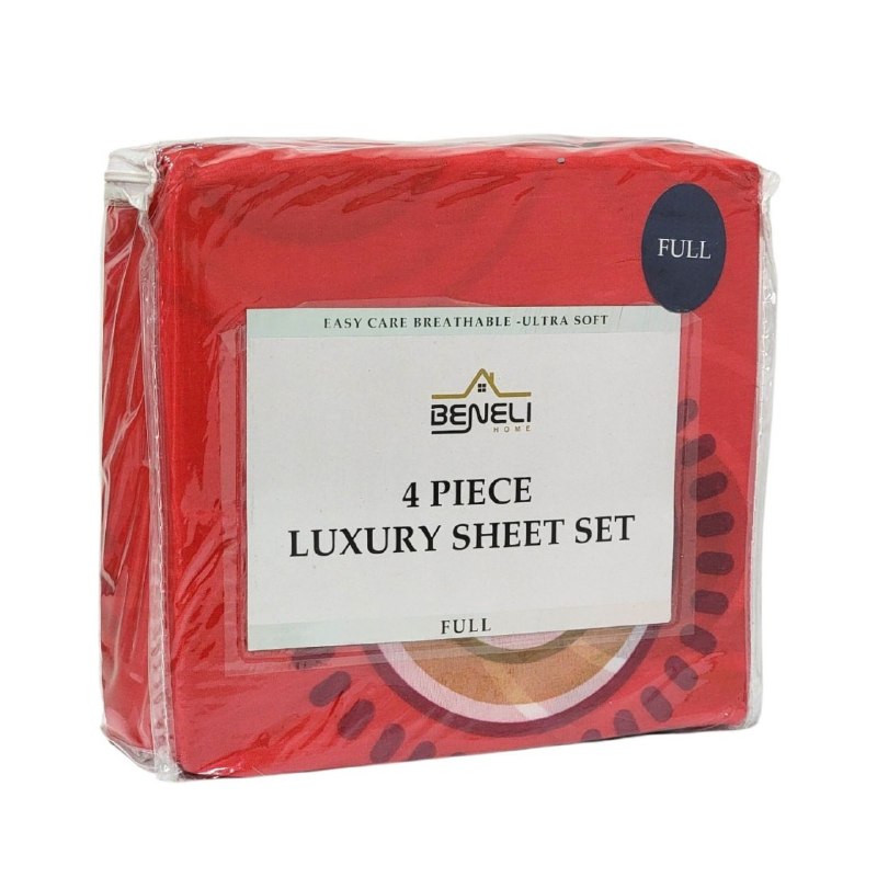 JUEGO DE SABANAS DE LUJO TAMAÑO FULL DE 4PCS BENELI HOME
