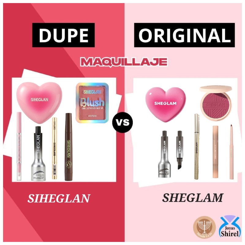 SET DE MAQUILLAJE MULTIFUNCIONAL DE 9PCS SIHEGLAN (DUPE SHEGLAM Y MAYBELLINE)