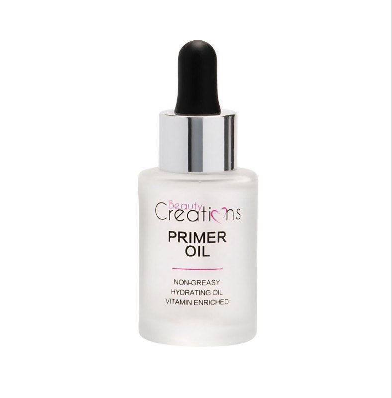 PRIMER DE MAQUILLAJE NO GRASO, ACEITE HIDRATANTE ENRIQUECIDO CON VITAMINAS, RAPIDA ABSORCION, ASPECTO RADIANTE Y JUVENIL ORIGINAL BEAUTY CREATIONS 30ML
