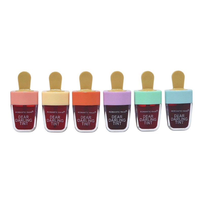 BRILLO LABIAL, TINTA PARA LABIOS 6 TONOS ROMANTIC RAIN