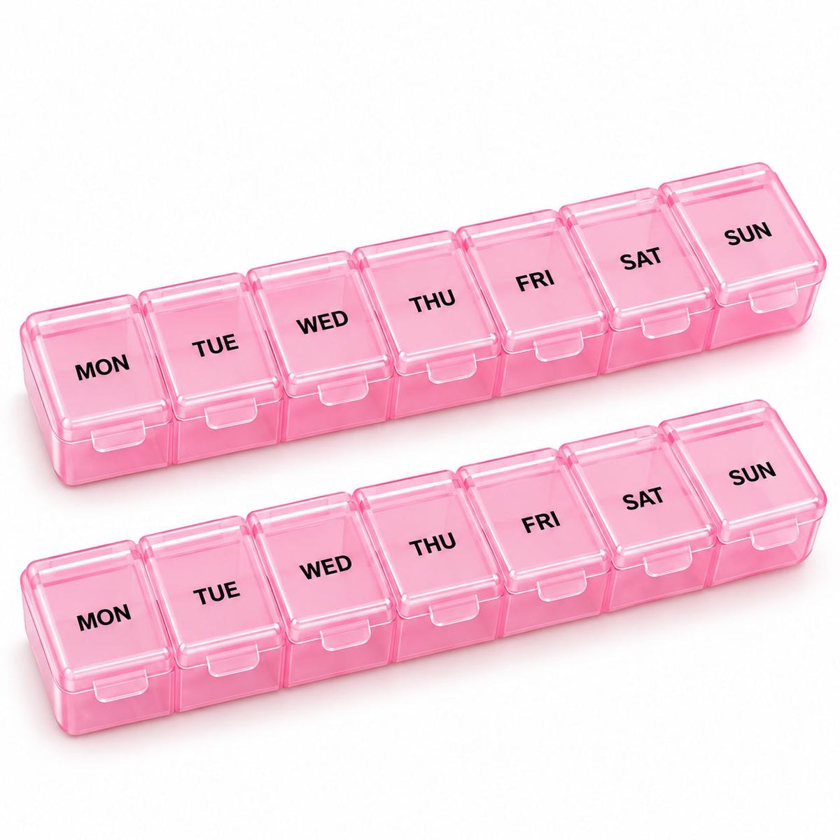 SET DE PASTILLEROS SEMANALES WISH BY CLICK 2PCS / 14 COMPARTIMENTOS