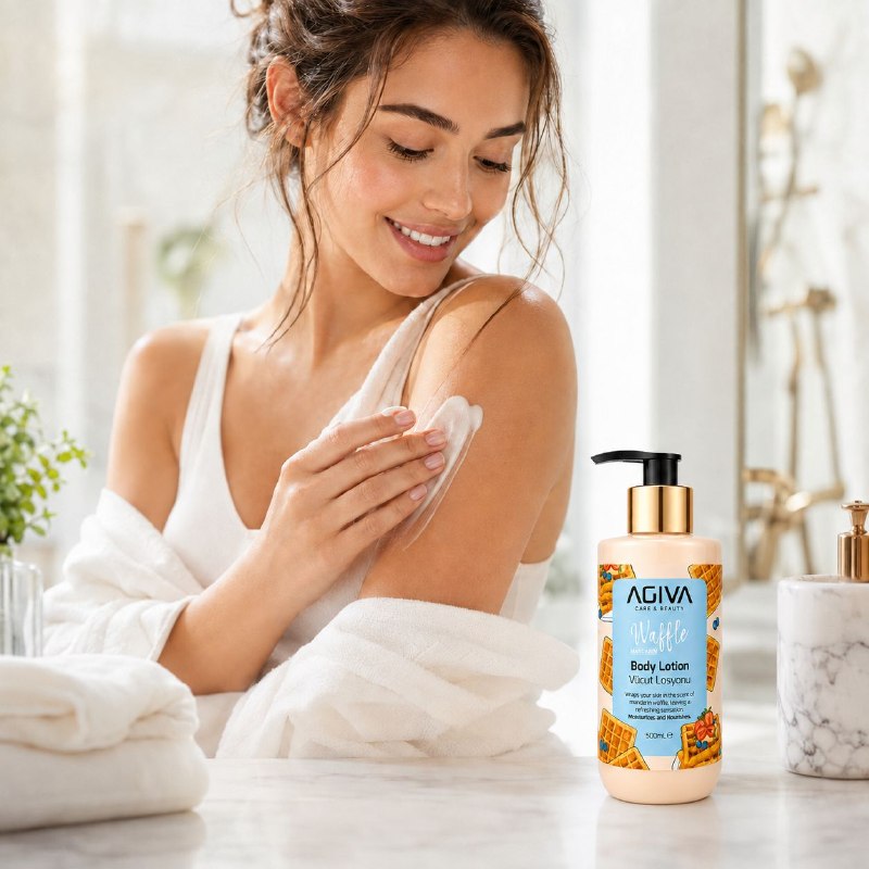 CREMA CORPORAL HIDRATANTE Y NUTRITIVA DIARIA CON AORMA A WAFFLE DE MANDARINA AGIVA 500ML