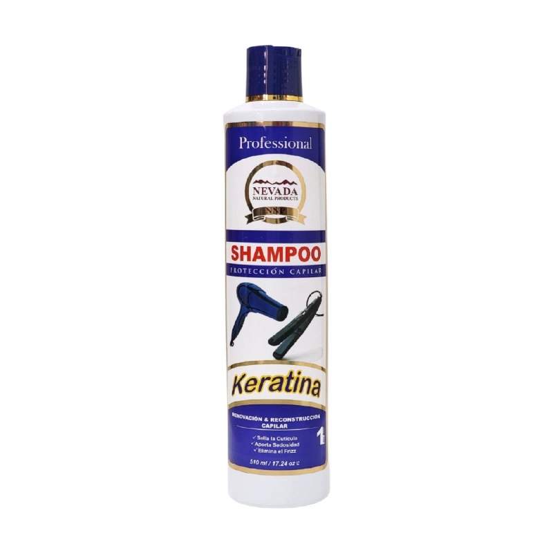 SHAMPOO DE QUERATINA PARA RENOVACION CAPILAR ANTI-FRIZZ NEVADA 510ML