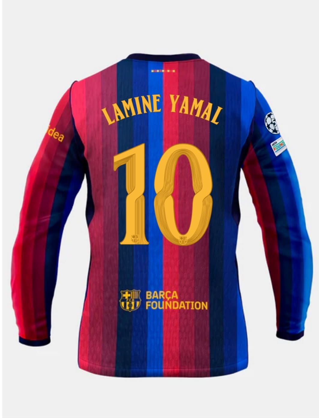 CAMISETA DE FUTBOL TEMPORADA 26/27 MANGA LARGA CON NUMERACION