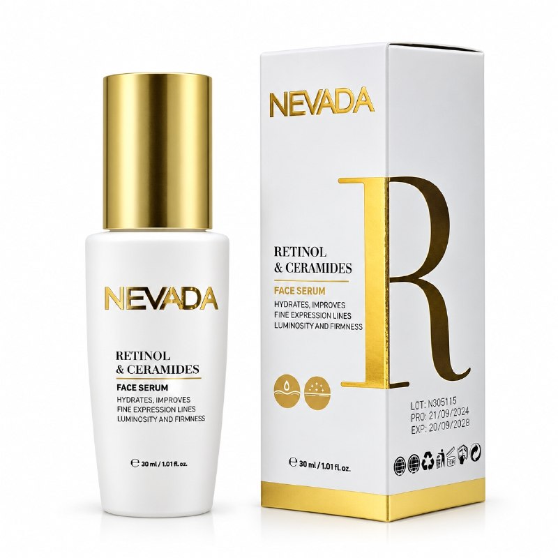 SUERO FACIAL ANTIEDAD HIDRATANTE Y REAFIRMANTE CON RETINOL Y CERAMIDAS NEVADA 30ML